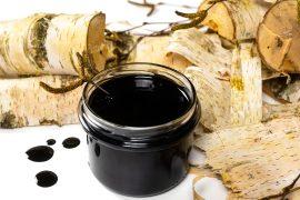 Birch,Tar,Or,Pitch,In,A,Jar,And,Birch,Tree